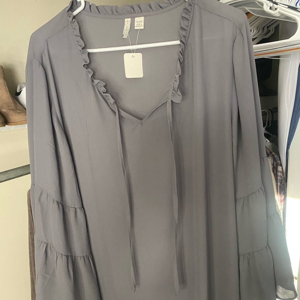 NWT sheer dress top